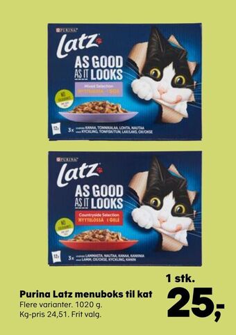 Purina Latz menuboks til kat
