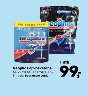 Kvickly Neophos opvasketabs tilbud