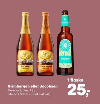 Kvickly Grimbergen eller Jacobsen tilbud