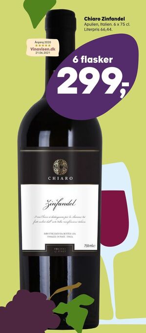 Kvickly Chiaro Zinfandel tilbud