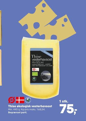 Kvickly Thise økologisk vesterhavsost tilbud