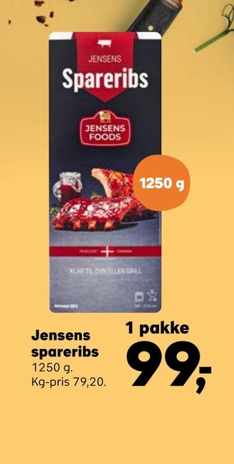 Kvickly Jensens spareribs tilbud
