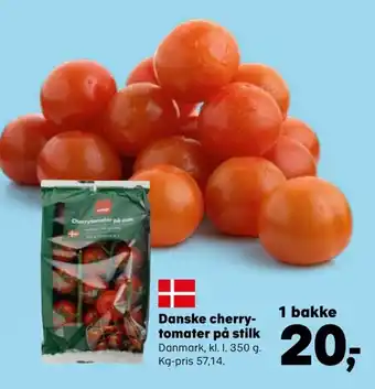 Danske cherry- tomater på stilk