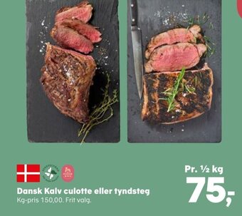 Dansk Kalv culotte eller tyndsteg