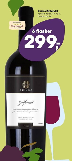 SuperBrugsen Chiaro Zinfandel tilbud