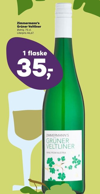 SuperBrugsen Zimmermann's Grüner Veltliner tilbud