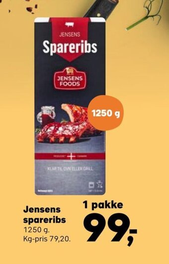 SuperBrugsen Jensens spareribs tilbud