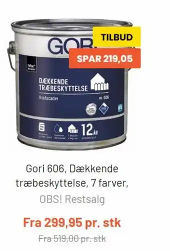 Silvan Gori 606, Dækkende træbeskyttelse, 7 farver tilbud