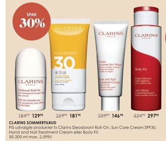 Matas Clarins deo roll-on tilbud