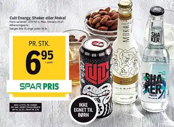 SPAR Cult Energy, Shaker el. Mokai tilbud