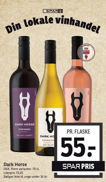 SPAR Dark Horse tilbud