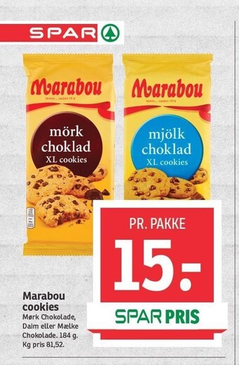 SPAR Marabou cookies tilbud