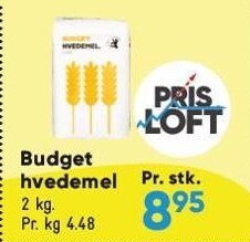 Bilka Budget hvedemel tilbud