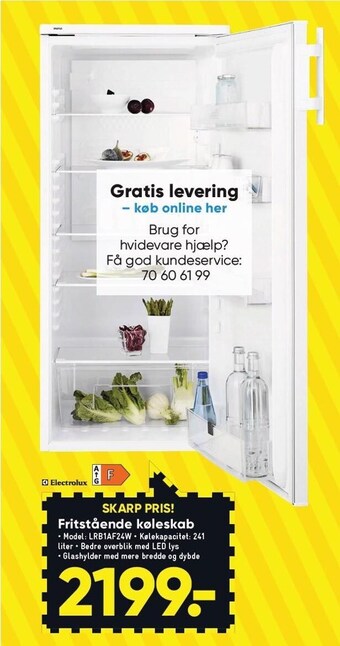 Bilka Fritstående køleskab tilbud