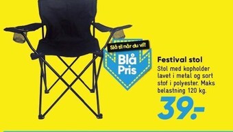 Bilka Festival stol tilbud