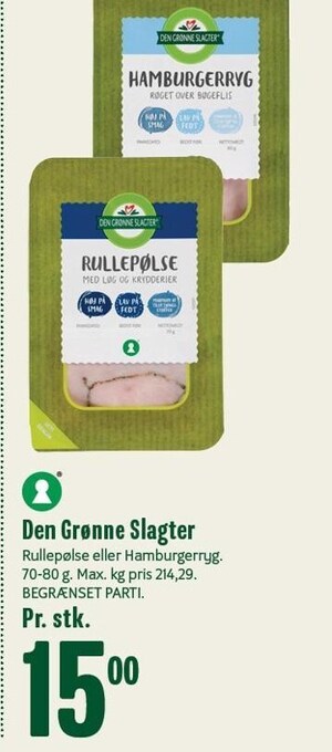 Min Købmand Den Grønne Slagter tilbud