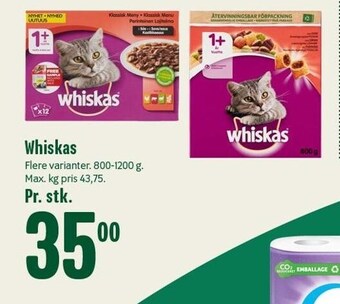 Min Købmand Whiskas tilbud