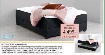 Daells Bolighus Boxmadras M/magasin tilbud