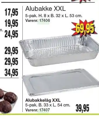 Harald Nyborg Alubakke XXL el. alubakkelåg XXL tilbud