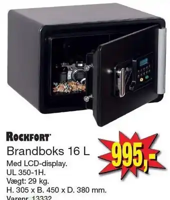 Harald Nyborg Brandboks 16 ltr. tilbud