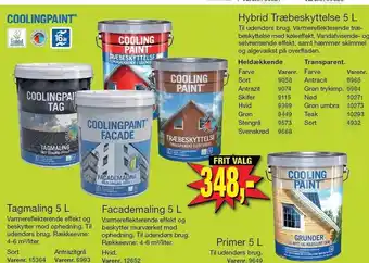 Træbeskyttelse, Primer, Tagmaling el. facademaling 5 L