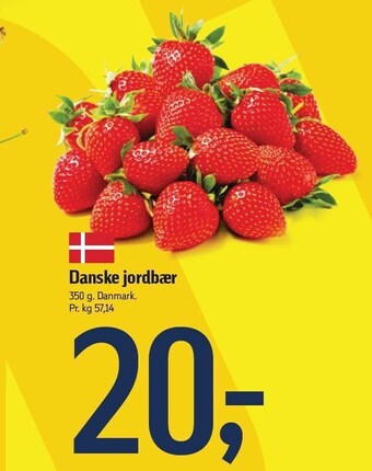 Føtex Danske jordbær tilbud