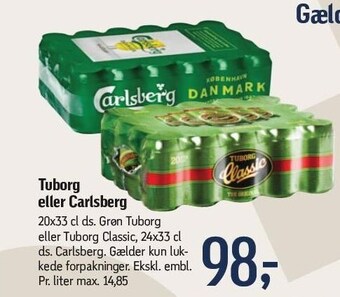 Føtex Tuborg el. carlsberg tilbud
