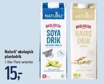 Føtex Naturli' øko plantedrik tilbud