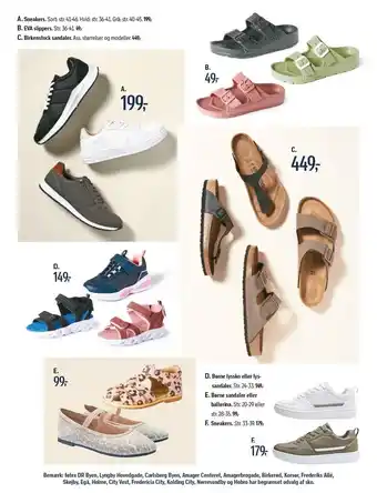 Føtex Sneakers, slippers, sandaler el. lyssko tilbud