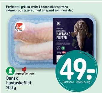 REMA 1000 Dansk havtaskefilet tilbud
