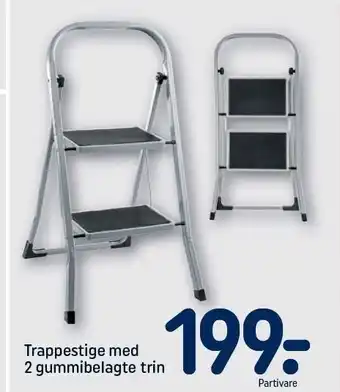 Trappestige med 2 hummibelagte trin