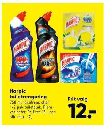 Bilka Harpic toiletrengøring tilbud