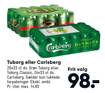 Bilka Tuborg eller Carlsberg tilbud