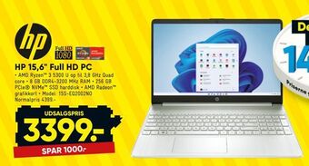 HP 15,6" Full HD PC
