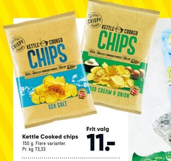 Bilka Kettle Cooked chips tilbud