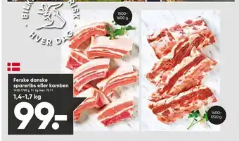 Bilka Ferske danske spareribs eller kamben tilbud