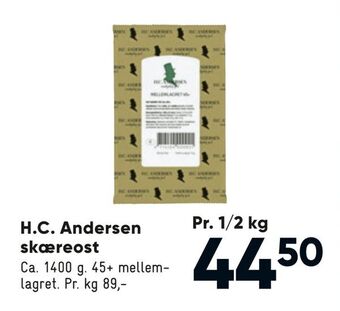 Bilka H.C. Andersen skæreost tilbud