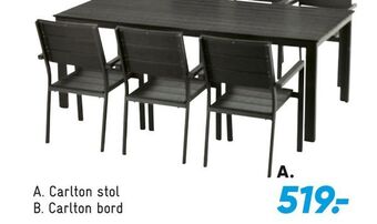 Bilka Carlton stol tilbud