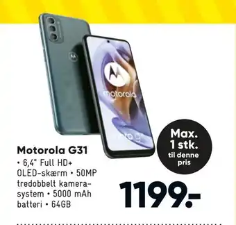 Bilka Motorola G31 tilbud