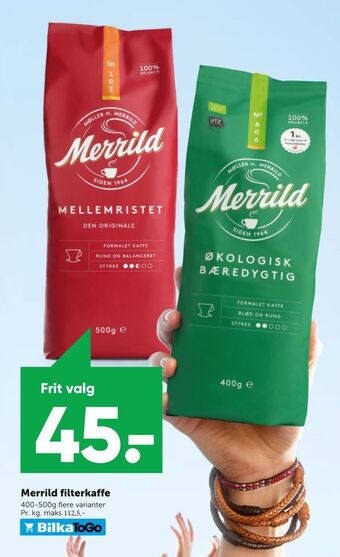 Merrild filterkaffe