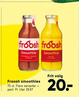 Bilka Froosh smoothies tilbud