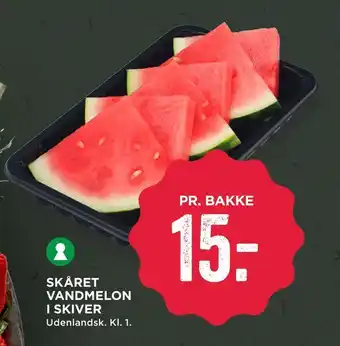MENY Skåret vandmelon i skiver tilbud