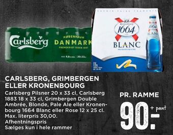 MENY Carlsberg, grimbergen eller kronenbourg tilbud