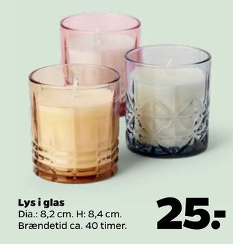 Netto Lys i glas tilbud