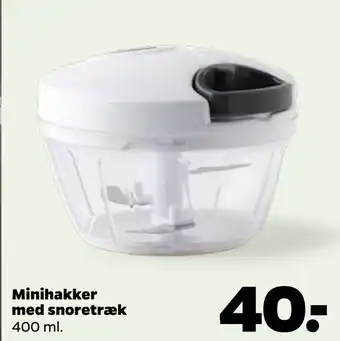 Netto Minihakker med snoretræk tilbud