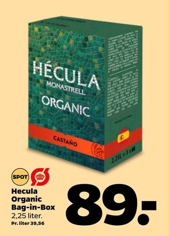 Netto Hecula Organic Bag-in-Box tilbud