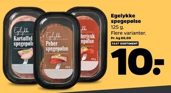 Netto Egelykke spegepølse tilbud