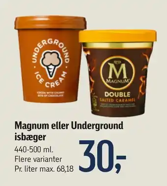 Føtex Magnum eller Underground isbæger tilbud