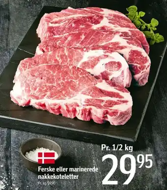 Føtex Ferske eller marinerede nakkekoteletter tilbud