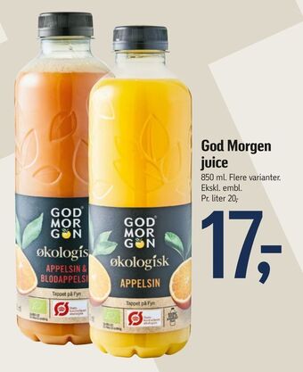 Føtex God Morgen juice tilbud